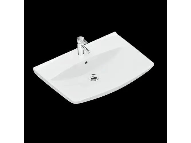 Ifö Spira Art håndvask 70cm - 70cm med Ifö Clean for boltmontering med Ifö Clean