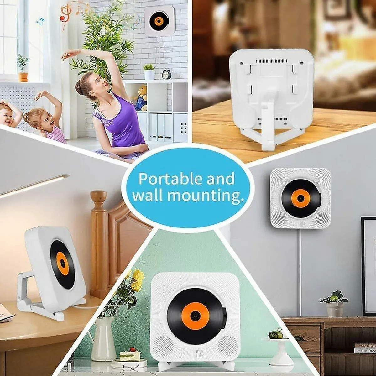 Lecteur CD Bluetooth - Blanc - Chrono