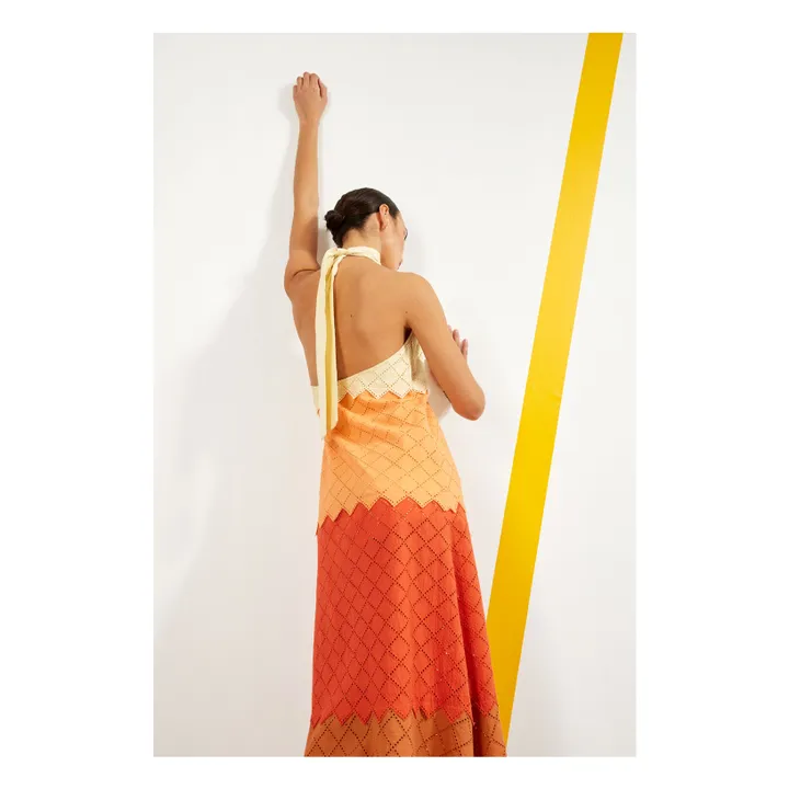 Maria de la Orden Robe Dalia | Orange