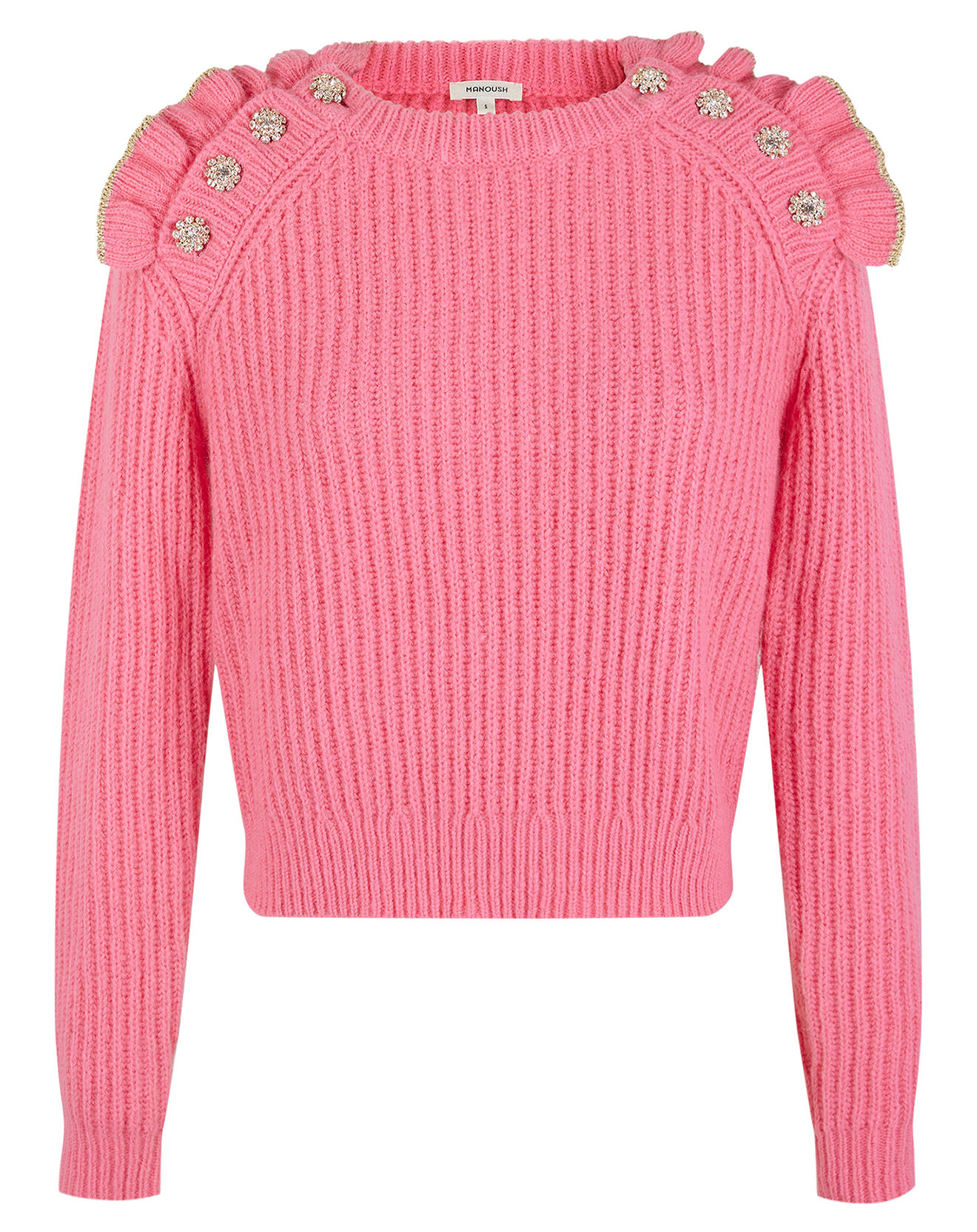 Manoush Pull Froufrou rose