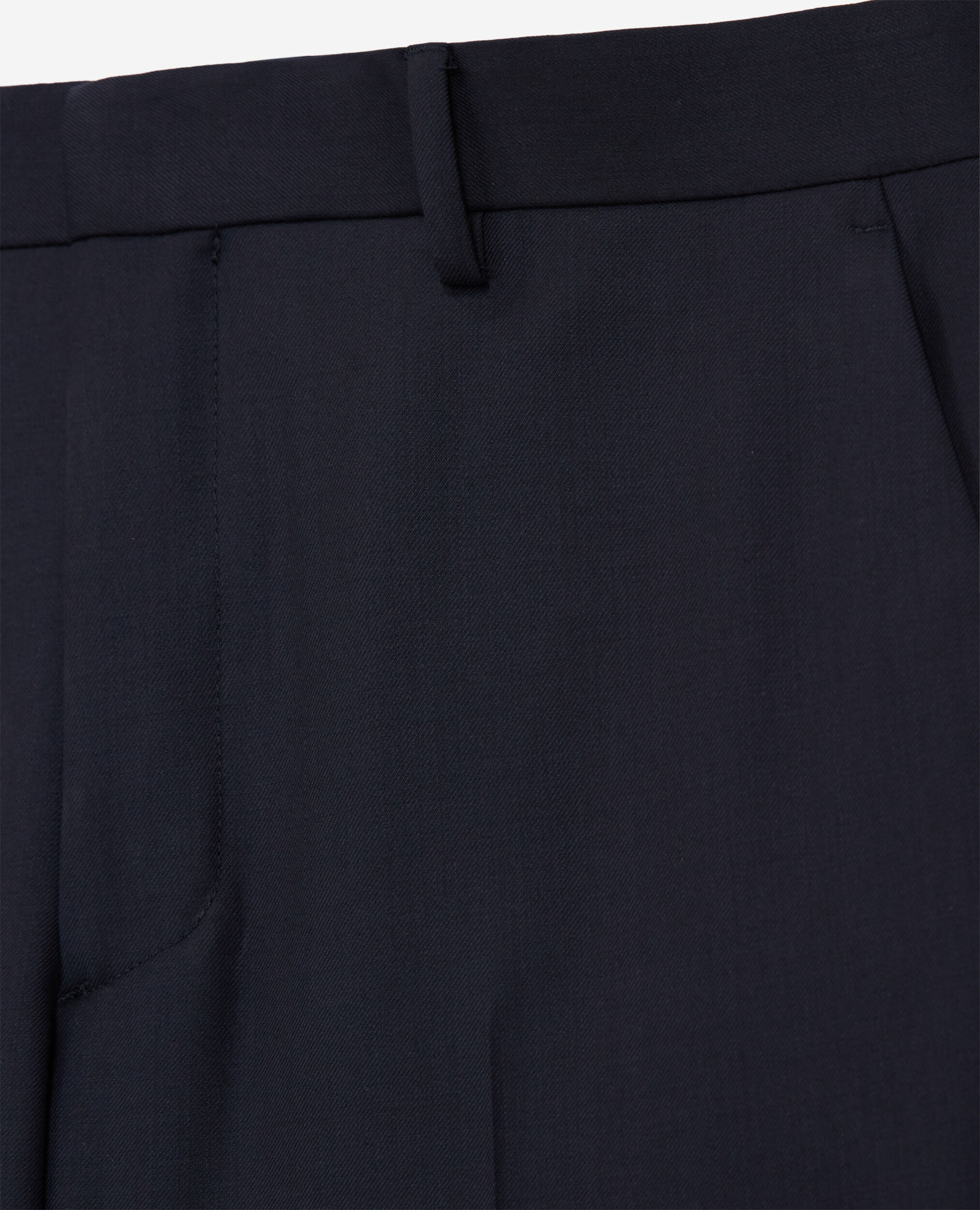 Pantalon de costume en laine bleu marine