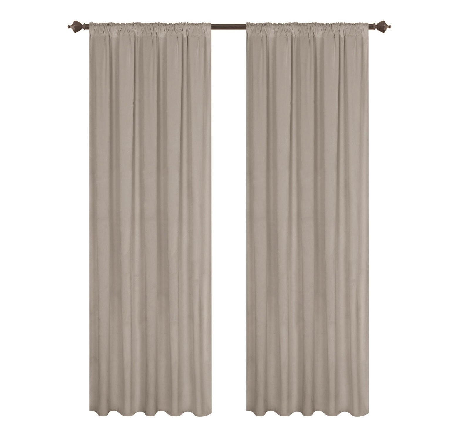 Kombivorhang Isabelle 2er Set 135 x 240 cm dunkelgrau