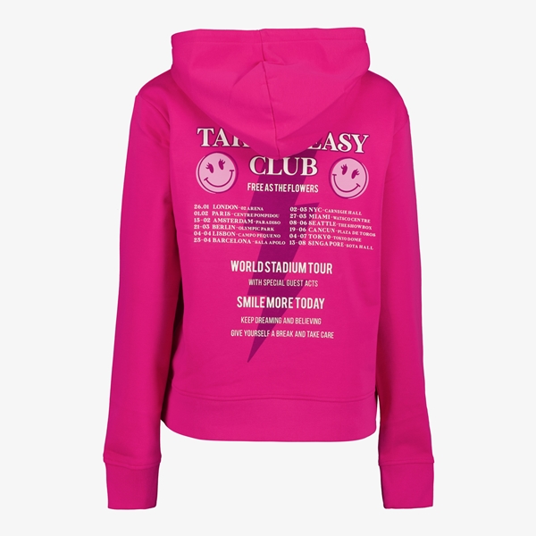 TwoDay dames hoodie roze met backprint