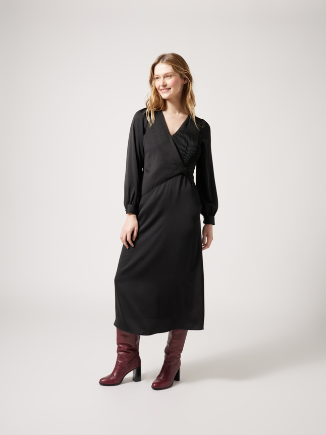 Robe midi cache-cœur