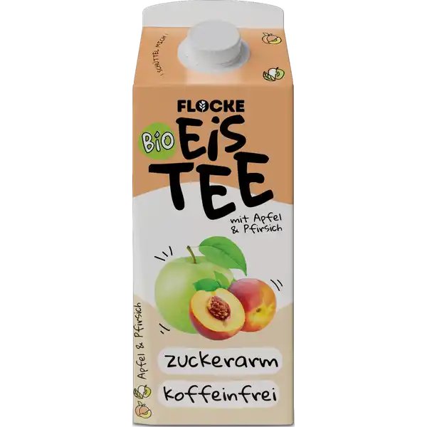 Bio Eistee mit Apfel & Pfirsich