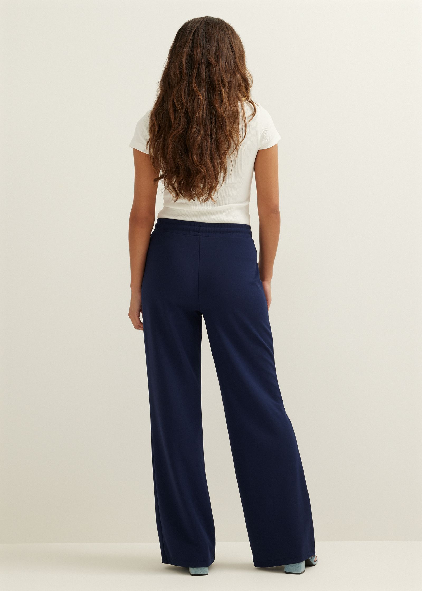 Wijde broek met pintuck