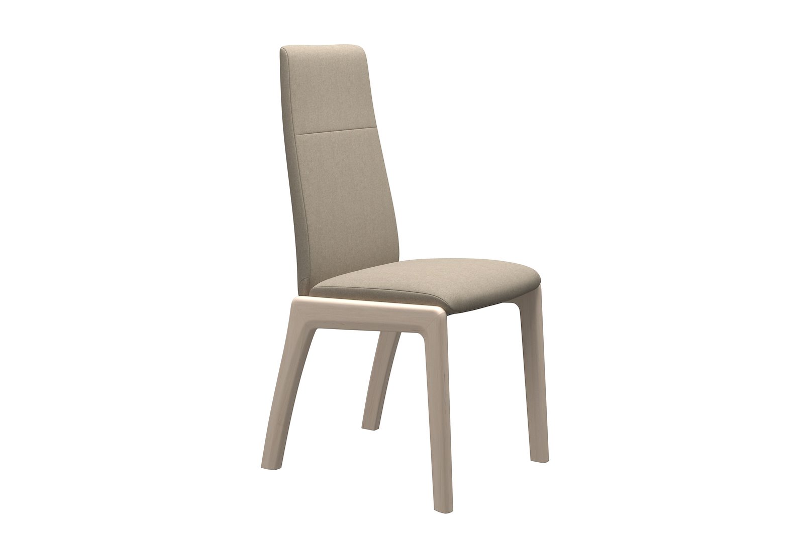 Chilli spisestol Tekstil Calido - Light Beige - Whitewash