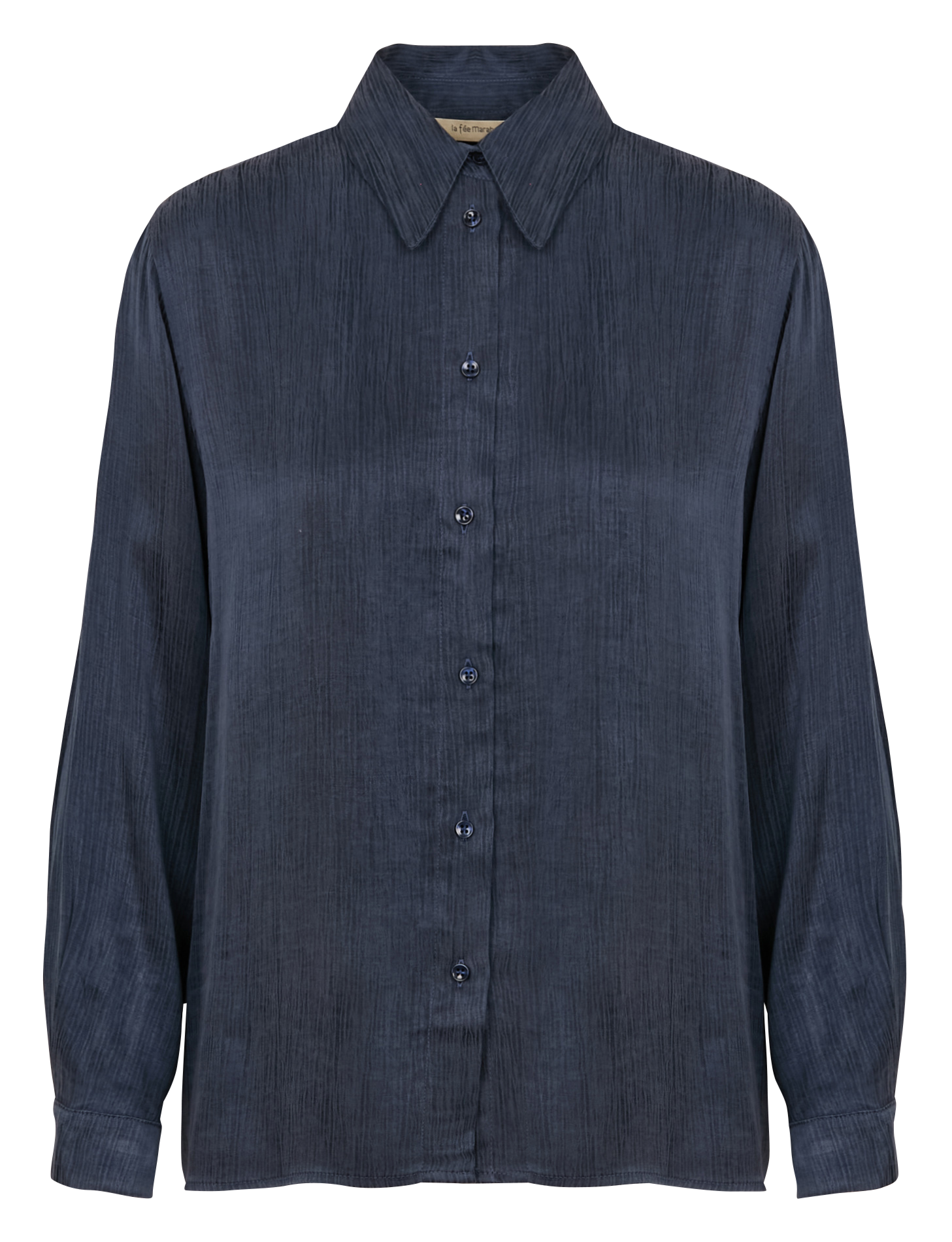 Chemise col classique ample | Bleu
