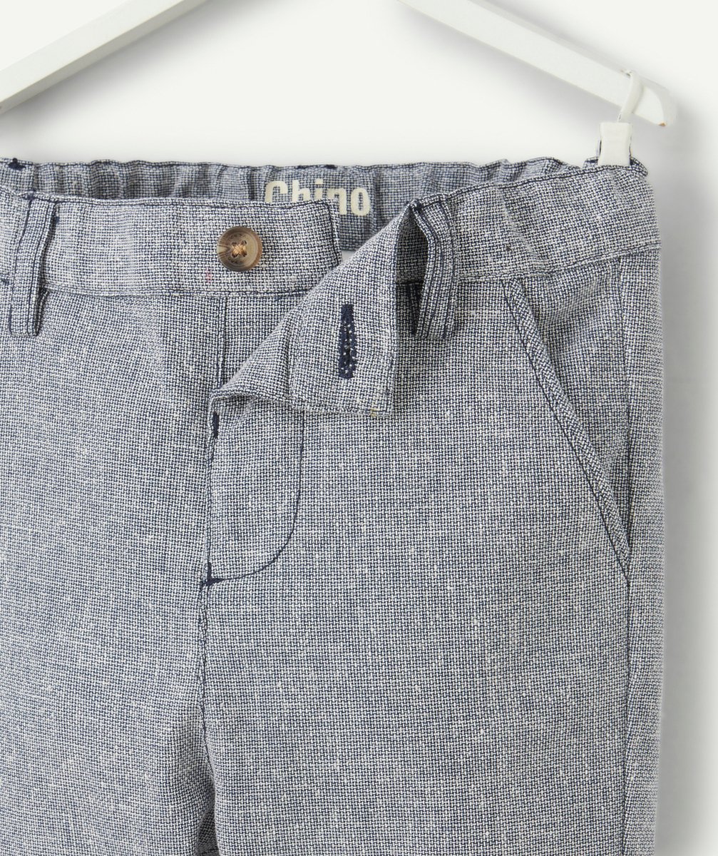 PANTALON CHINO BÉBÉ GARÇON GRIS BLEU