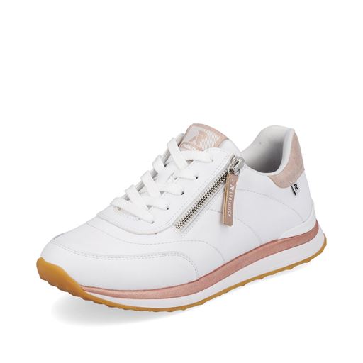 Rieker Revolution Sneakers, White/Rose, 42