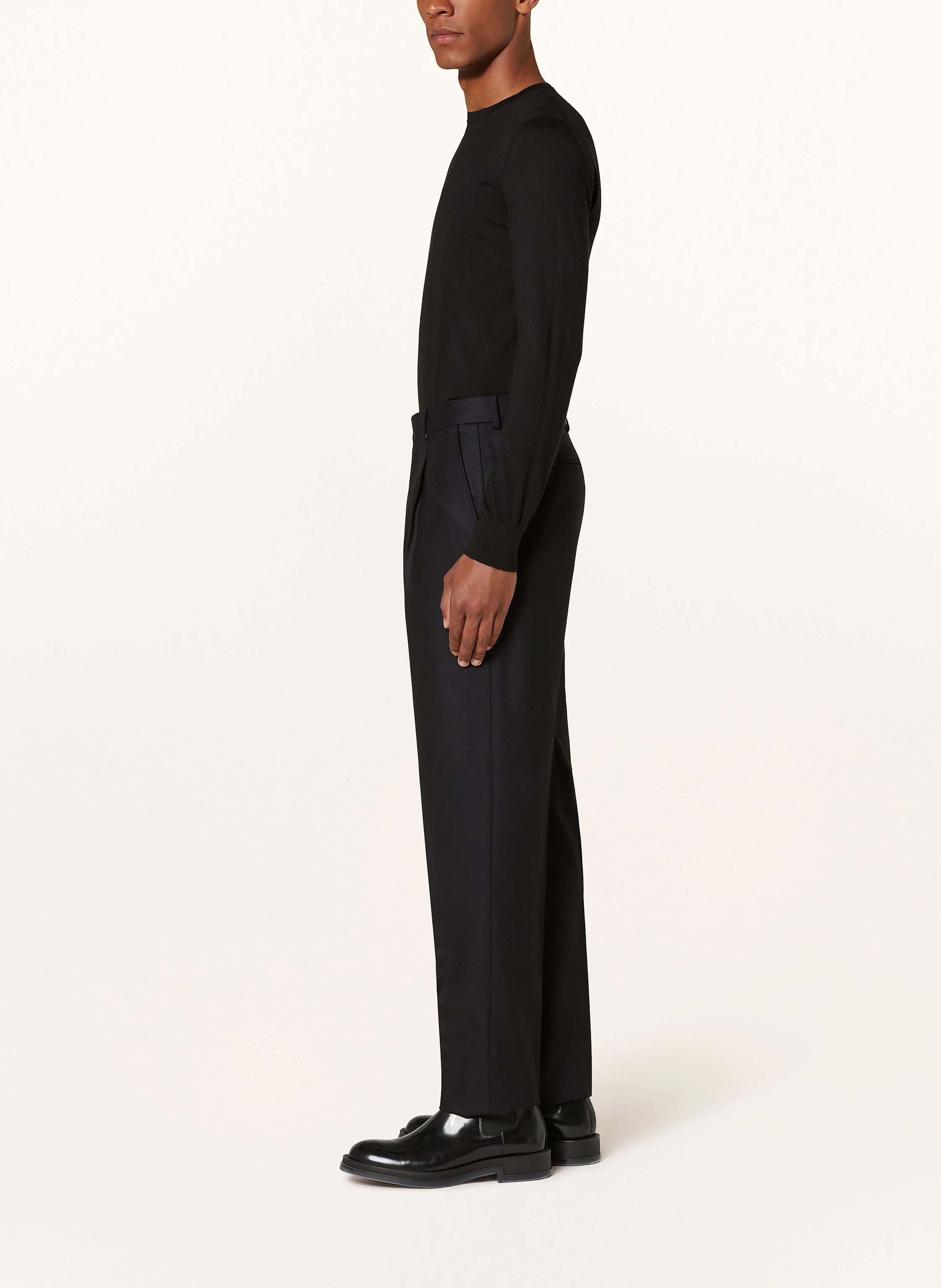 ZEGNA Anzughose Pleated Fit aus Flanell