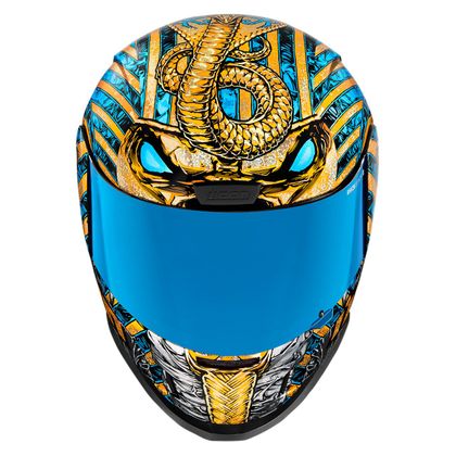 Casque Icon AIRFORM - PHARAOH - Bleu