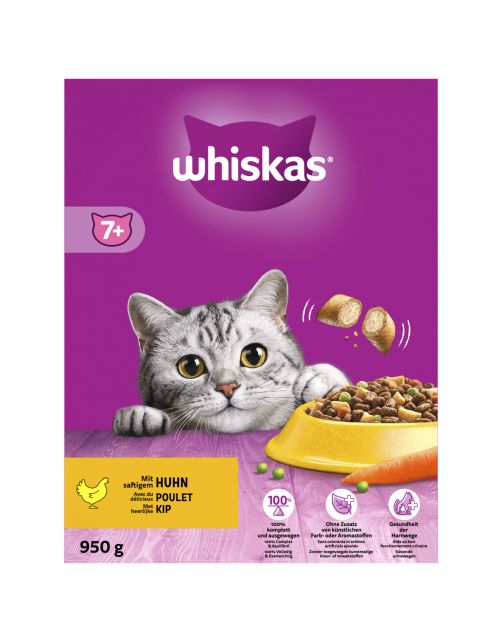 Whiskas Brokjes Senior Kip - Kattenvoer