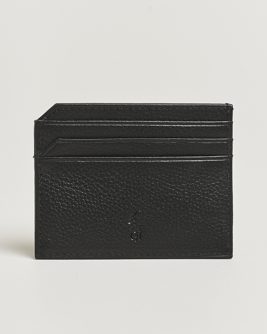 Polo Ralph Lauren Pebble Leather Card Case Black