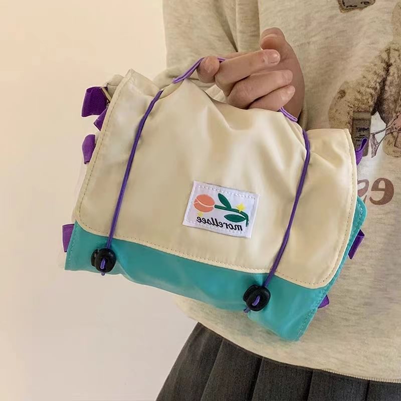 Coolkiss - Appliqué Color Block Reis Make-up Tas op Rolformaat