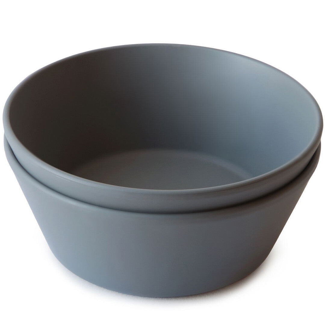 Mushie kinderkommen rond - smoke - 2st