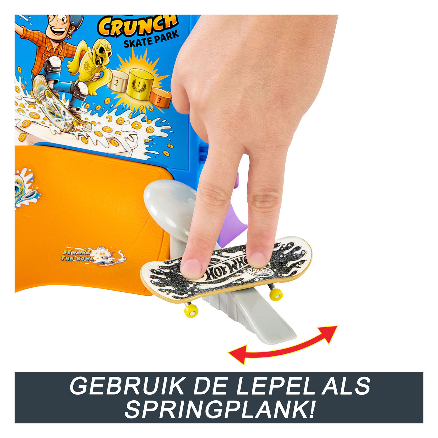 Hot Wheels Tony Hawk Skateboard Ontbijtkom Speelset