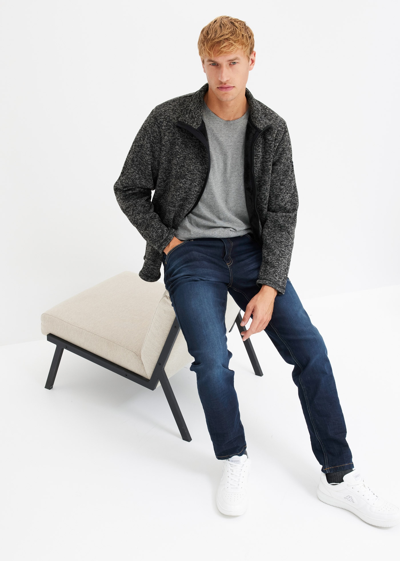 bonprix Slim-fit-Jeans »Slim Fit Stretch-Jeans, Tapered«, Slim Fit Stretch-Jeans, Tapered