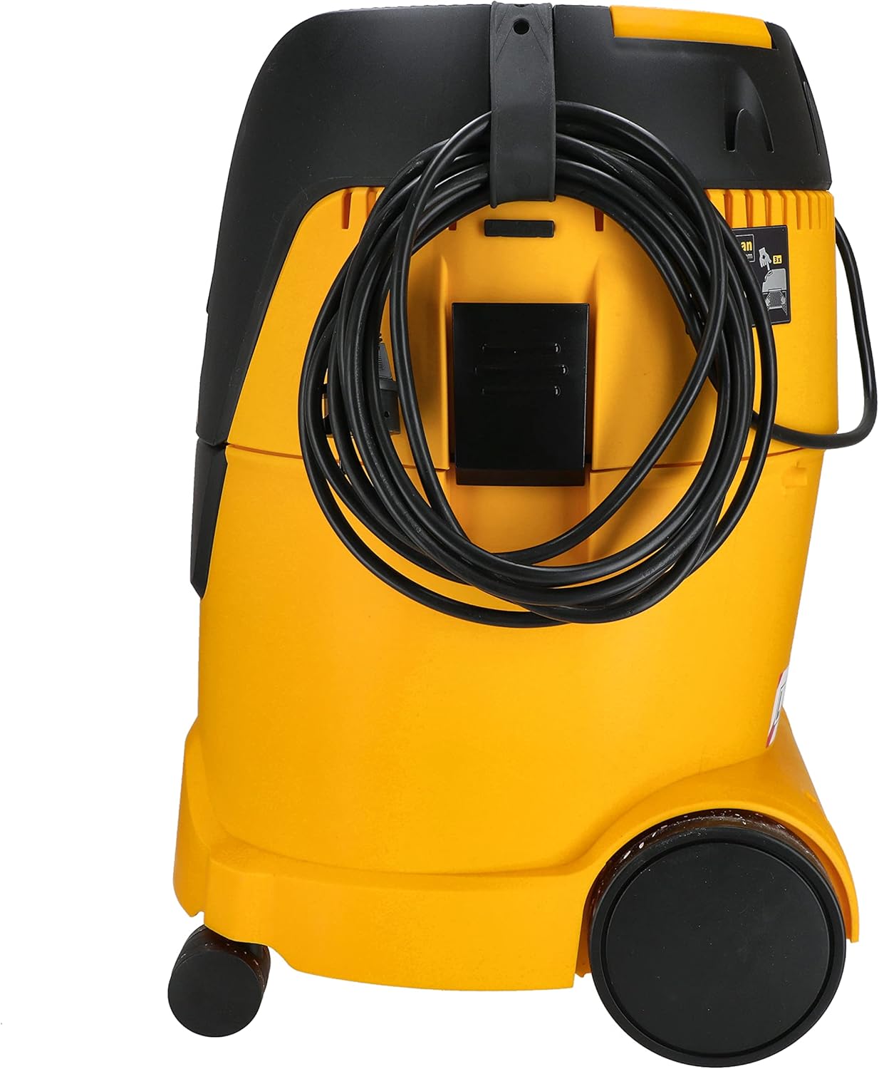 MIRKA Industriestaubsauger Nass- und Trockensauger 25 Liter/Absaugschlauch / 1000 W Leistung/inkl. Adapter Schleifmaschinen/Düsenset, Schwarz, Gelb