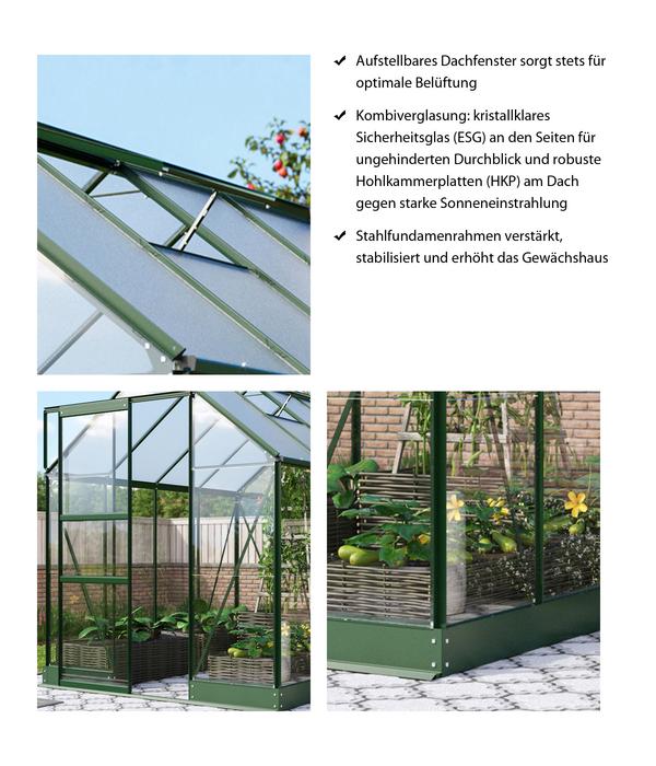 Vitavia Gewächshaus Pontos 6200, ESG 3 mm/HKP