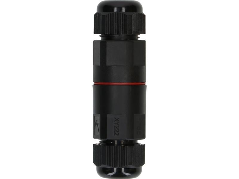Max Hauri Kabelverbinder IP68 3-polig, 16A / 250 V Schwarzer 3-poliger Kabelsteckverbinder