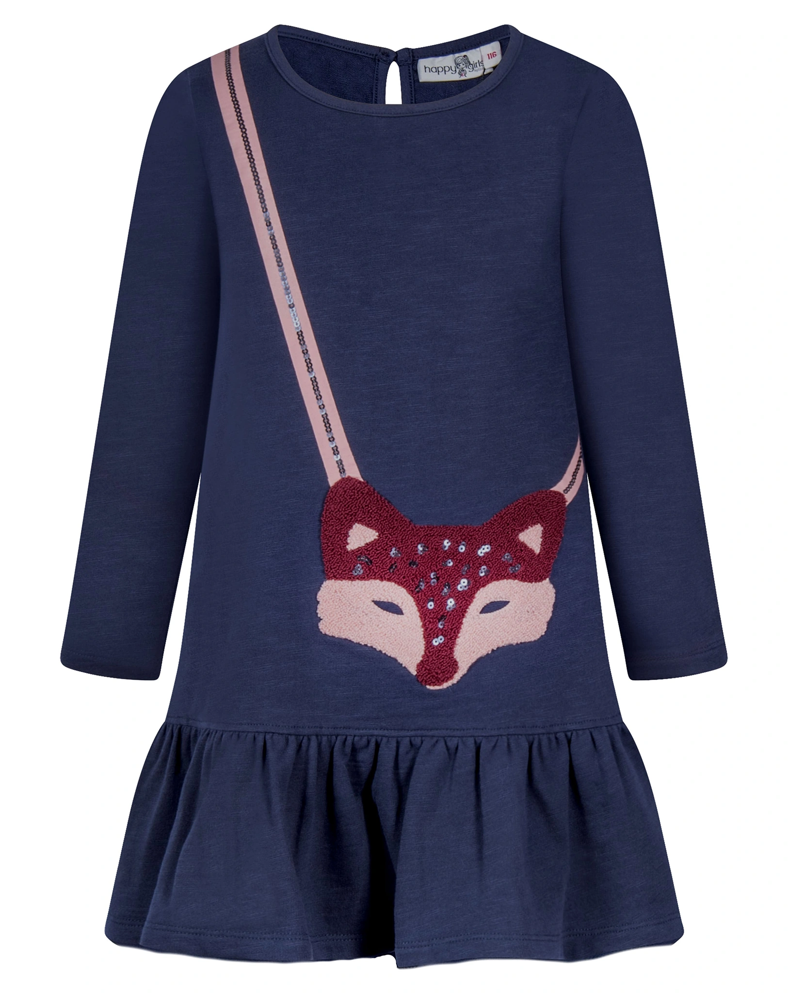 Langarmkleid FOX in navy