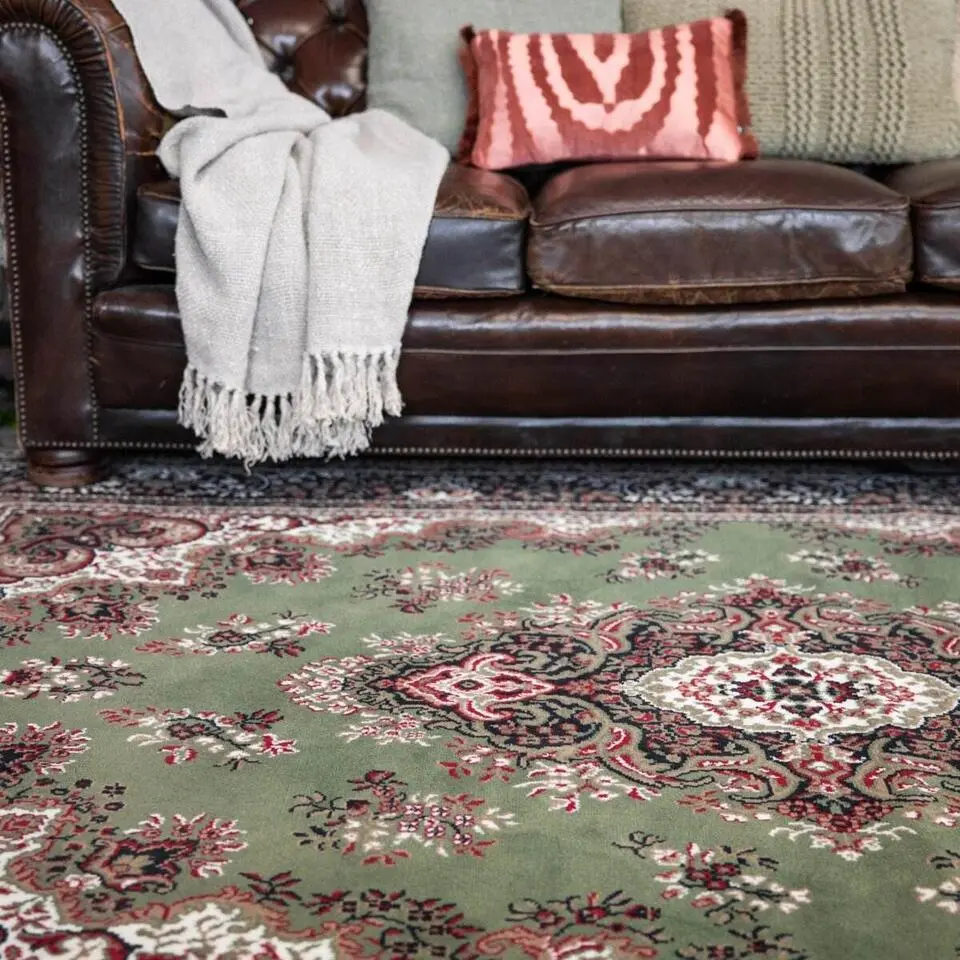 Interieur05 Eva Interior vintage Vloerkleed nain Perzisch Groen - 80 x 150 cm