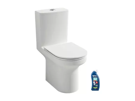 WC au sol sans bride JACOB DELAFON Elite + abattant extraplat + nettoyant