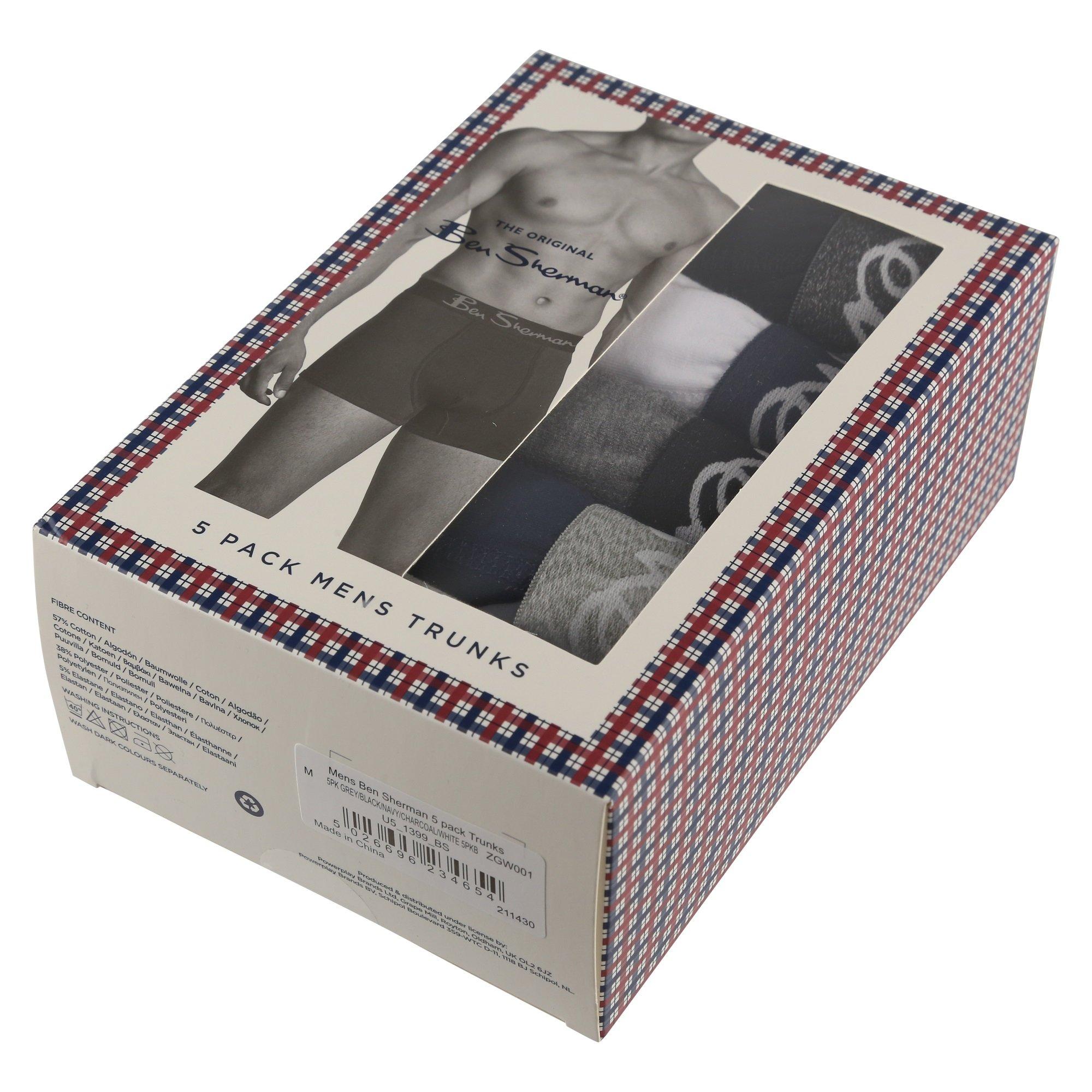 Ben Sherman Poderick 5 Pack Boxer Shorts