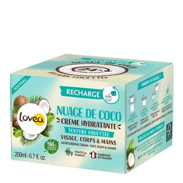 Refil de Creme Hidratante Lovea - Multiuso - Vegano - 200 ml