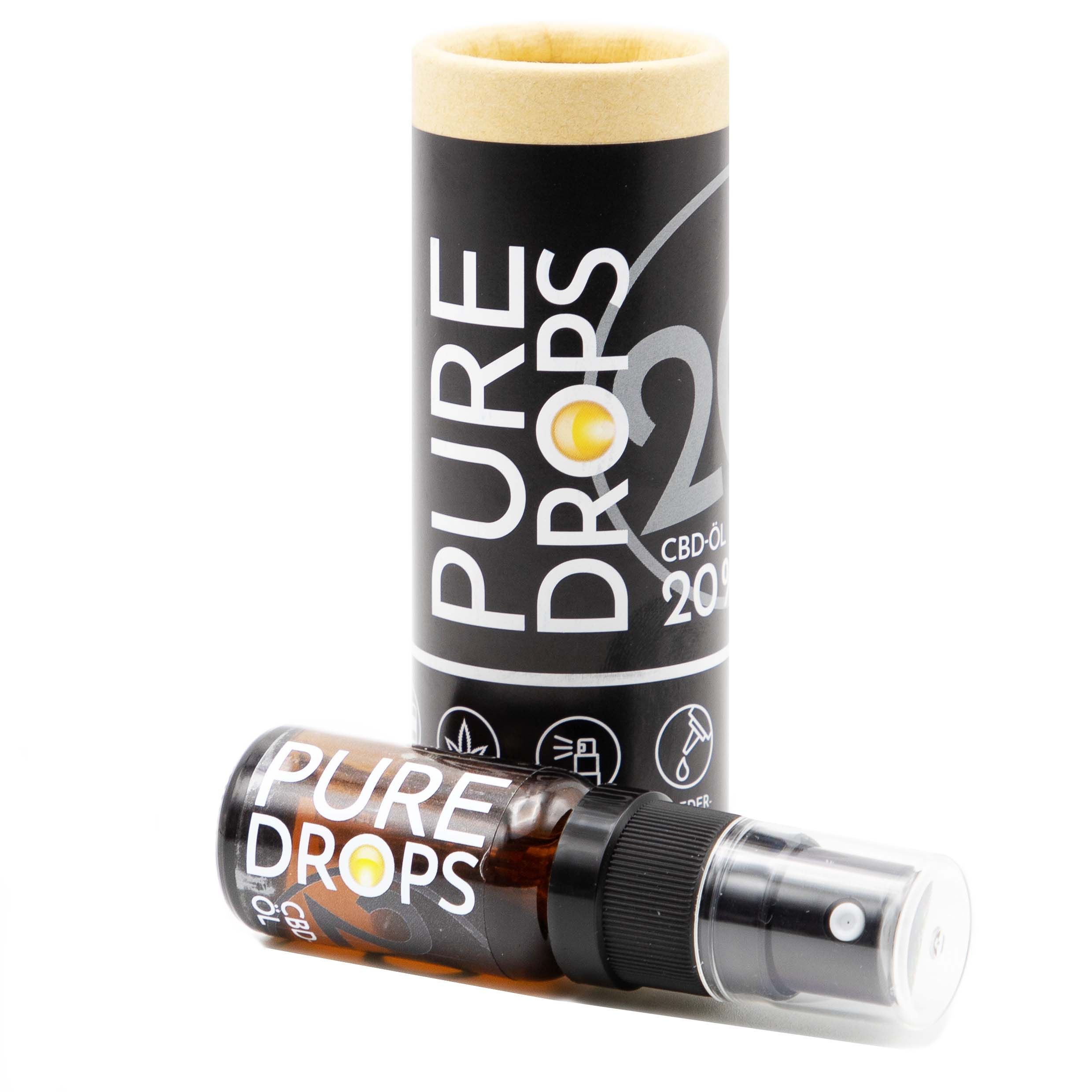 PURE DROPS 20% Vollspektrum CBD ÖL aus Österreich Naturextrakt