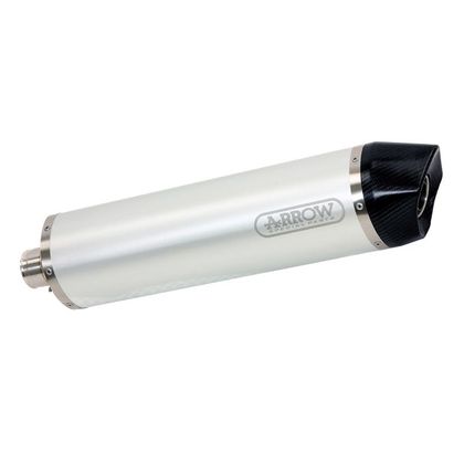Silencieux Arrow Alu Maxi race-tech embout carbone - Gris