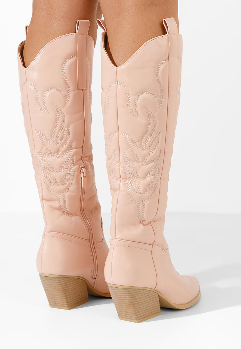 Bottes cowboy femme roses Alastrina