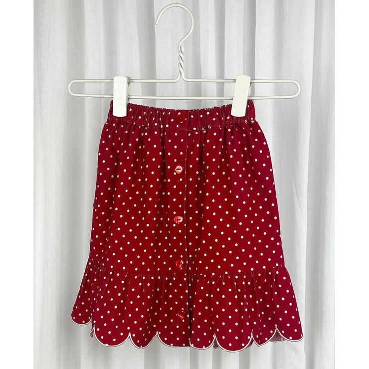 Fliink DOLLY DOT SKIRT Pompeian red