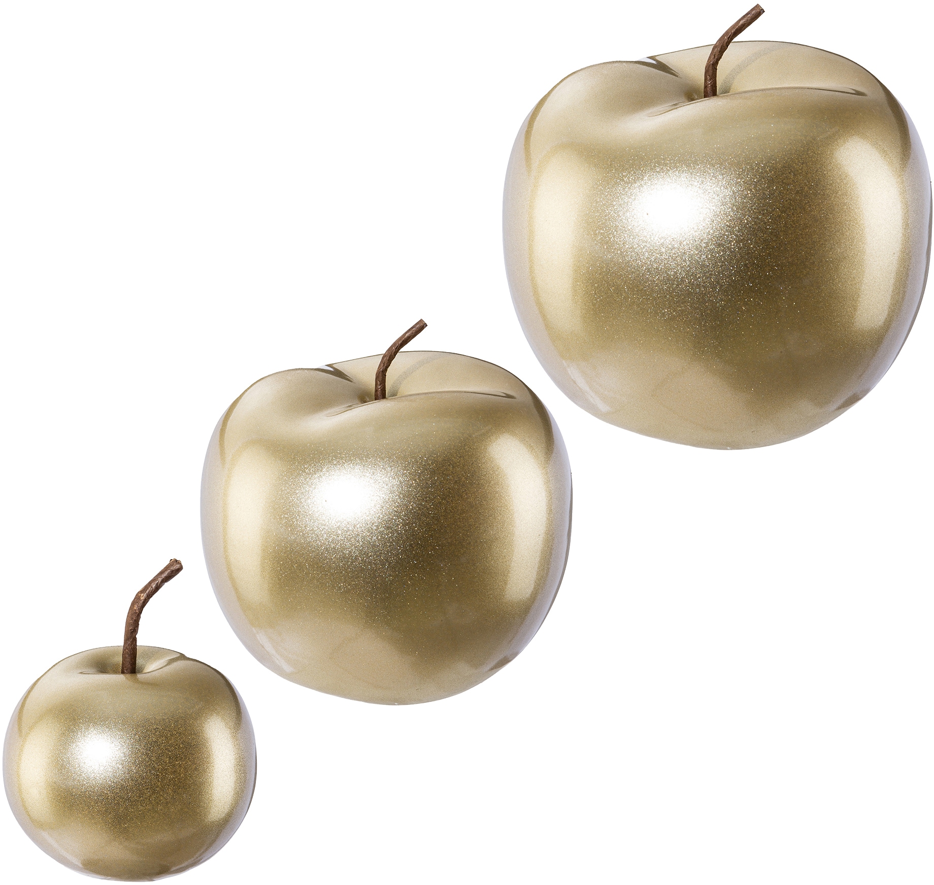 Creativ home Dekokugel »Weihnachtsdeko« Apfel aus Keramik