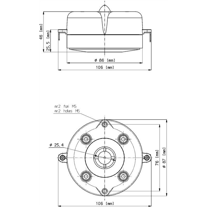 18 Sound HD125 1 inch HF driver 50W 8 Ohm