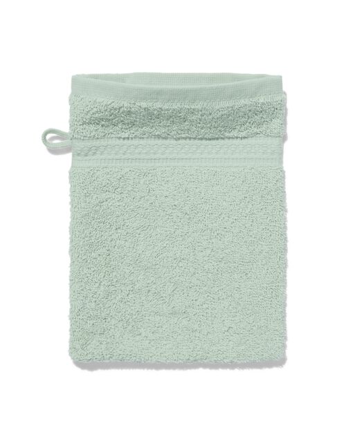 gant de toilette - qualité épaisse - vert poudré