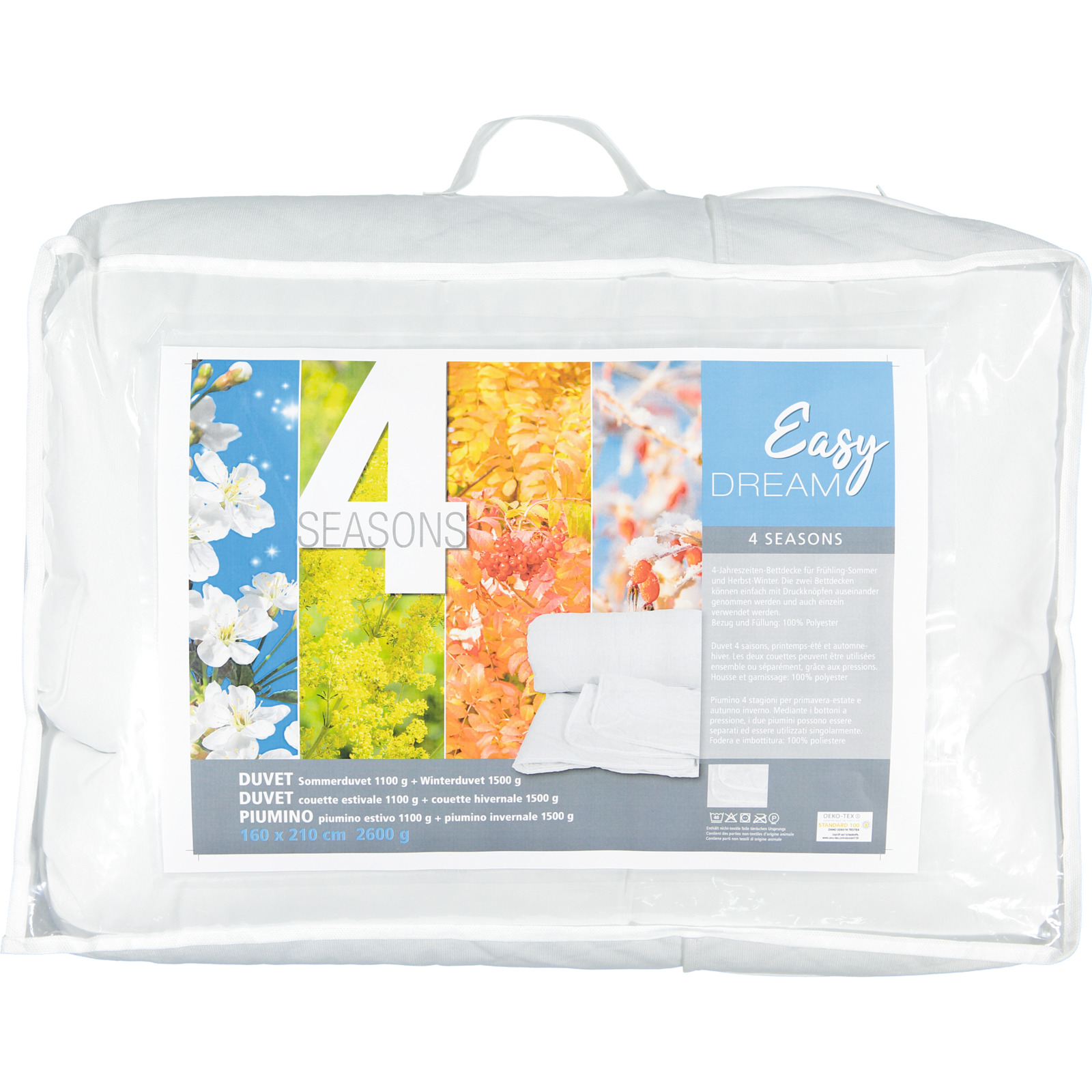 Easy Dream 4 Seasons Duvet 160x210 Duvet Nordisch