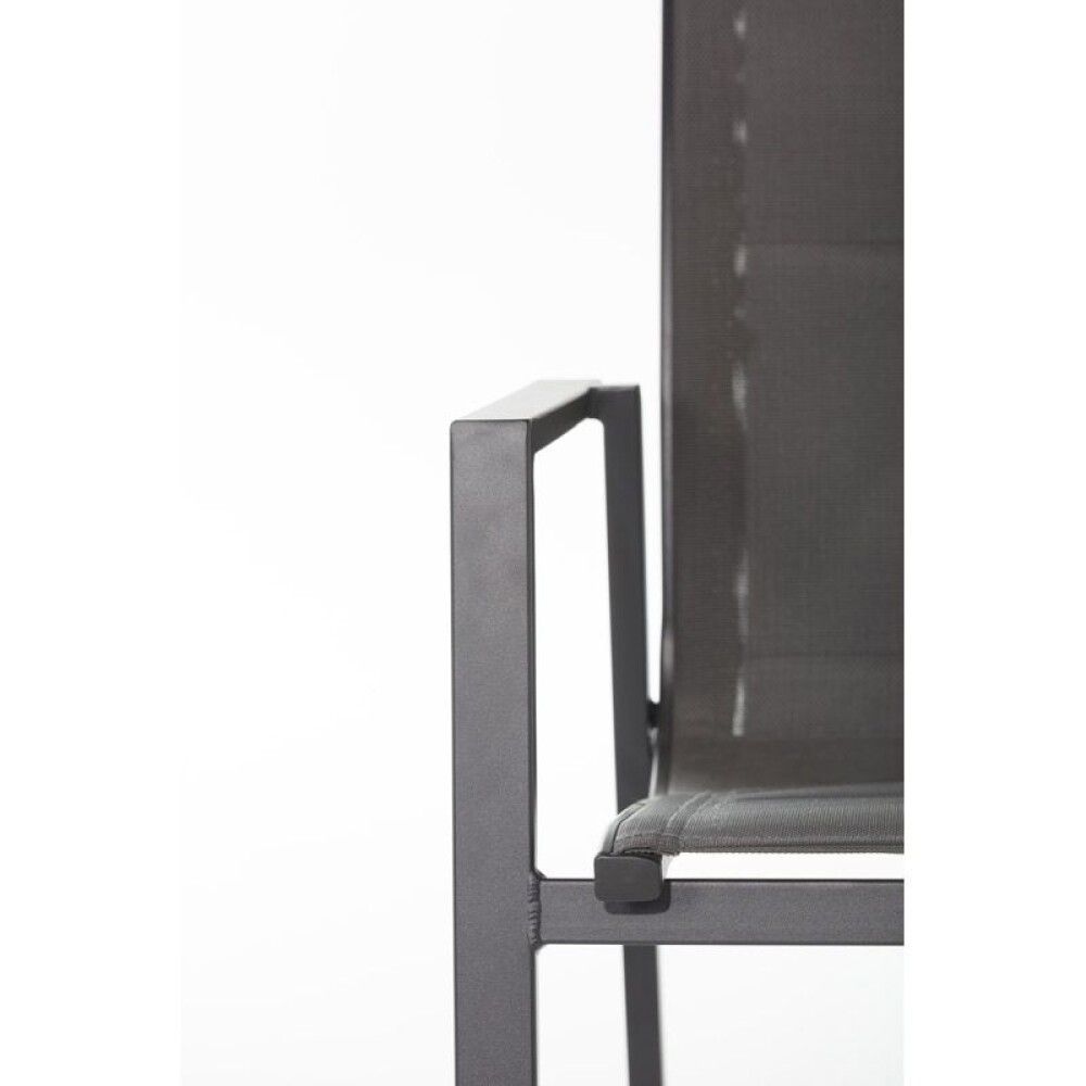 SPISEGRUPPE SUNFUN SÖNDRUM 90CM BORD + 4 STOLER BIANCA SVART