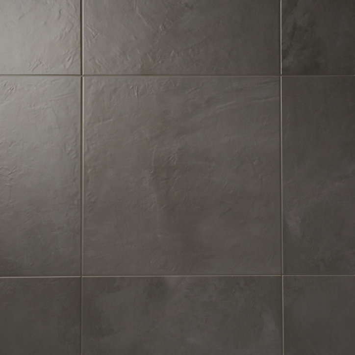 Carrelage sol anthracite 60 x 60 cm Floated