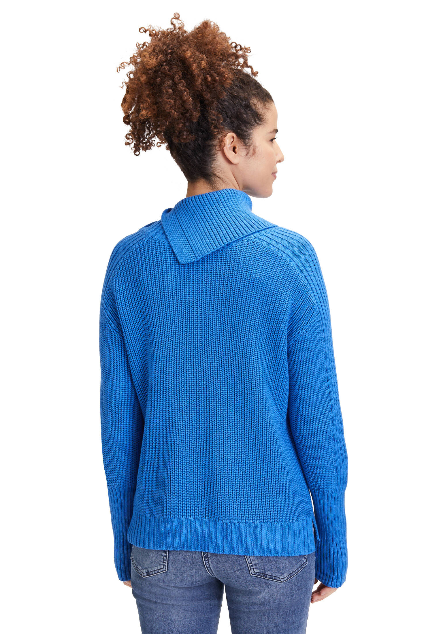 Betty Barclay| Damen Grobstrick-Pullover mit hohem Kragen
