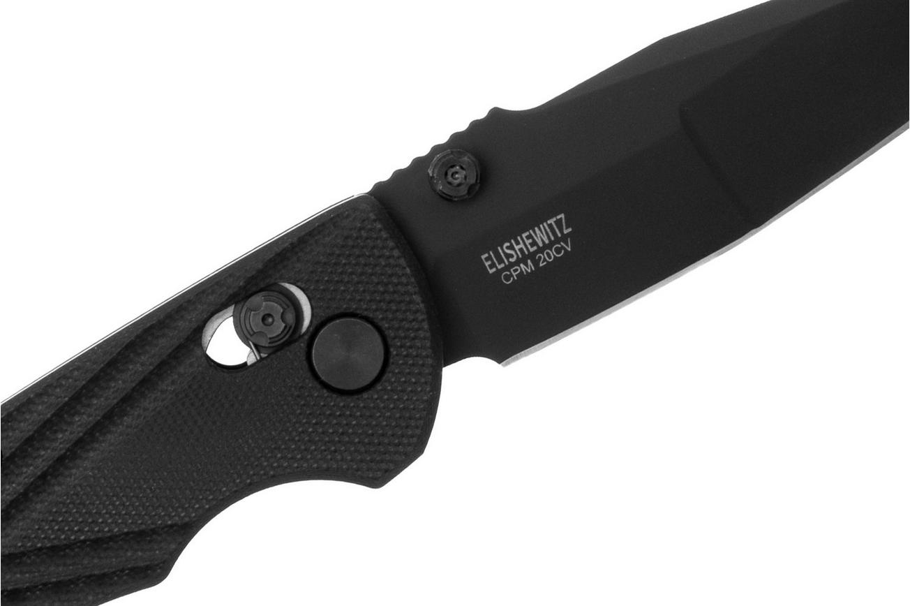 Hogue Deka 24266 Black Cerakote CPM-20CV Wharncliffe, Black G10, zakmes