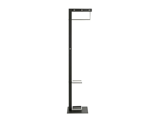 PEGANE - Porte manteau Porte-manteau en métal chromé coloris noir