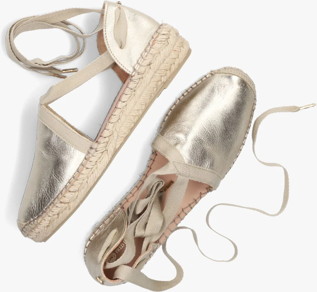 FRED DE LA BRETONIERE gouden fred de la bretoniere espadrilles 152010261