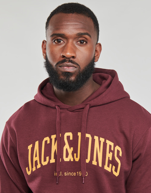 Jack & Jones - JJEJOSH SWEAT HOOD - Bordeaux