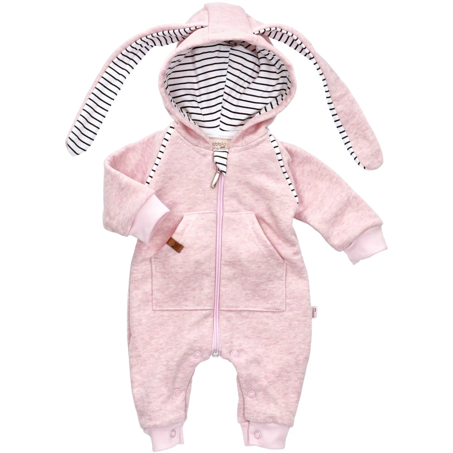 Koala Baby Overall Strampler Sweet Bunny - by Koala Baby weiß schwarz rosa