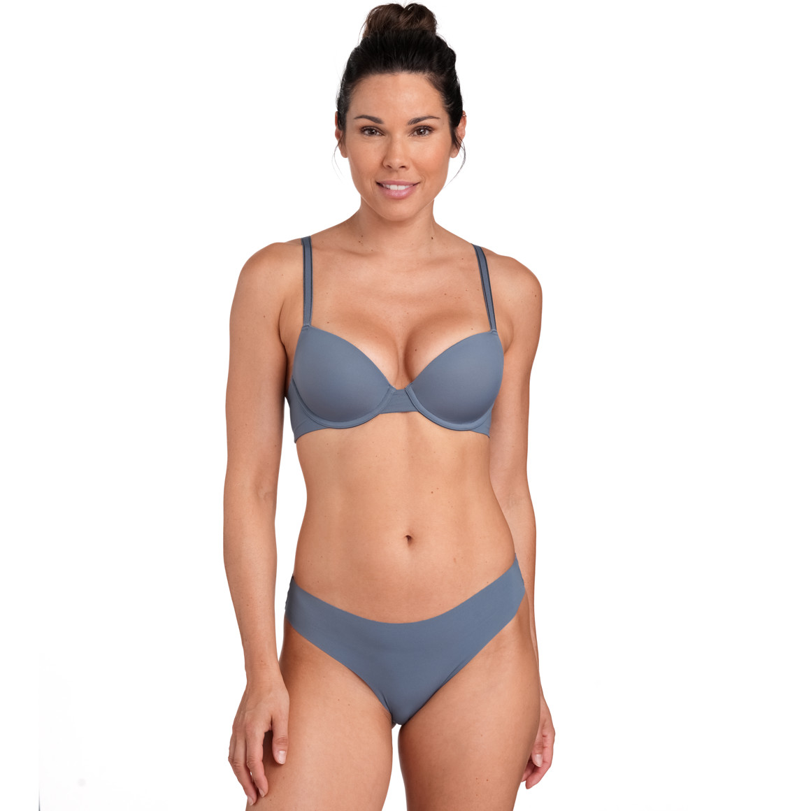 Gina Benotti Damen Bügel-BH im Basic-Look blaugrau