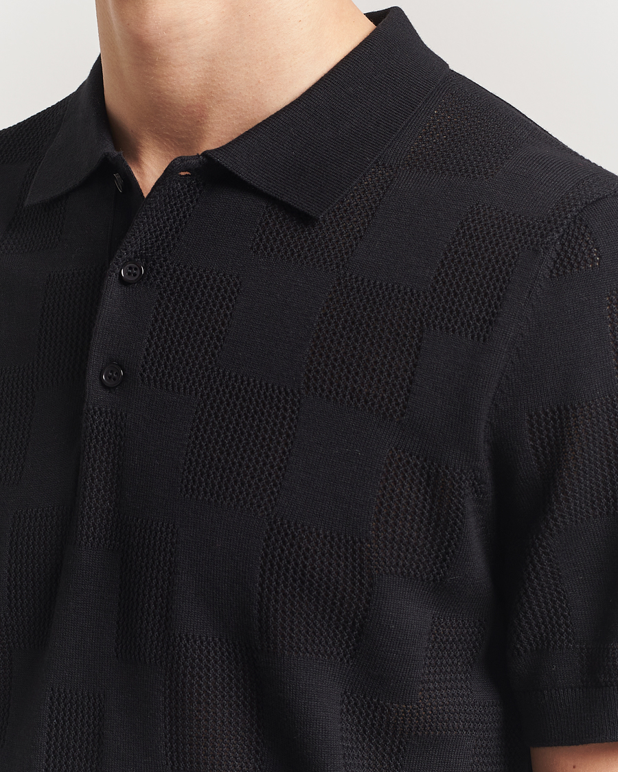 J.Lindeberg Reymond Stacked Bridge Polo Black