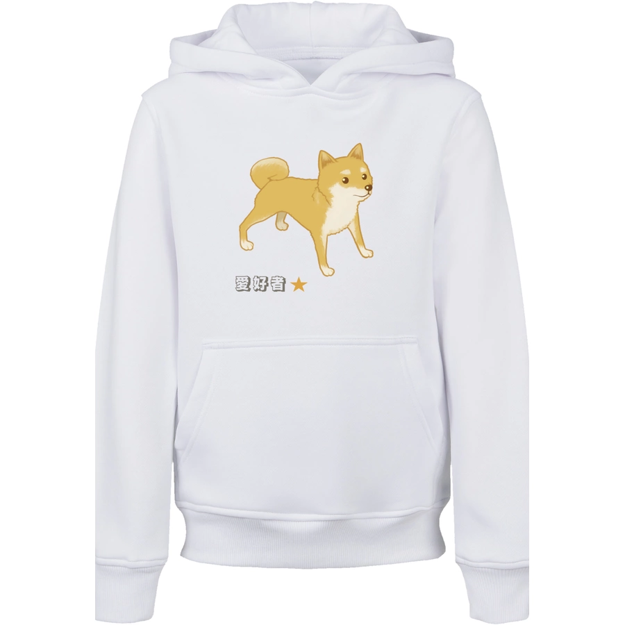 F4NT4STIC Hoodie Shiba Inu Hund weiß