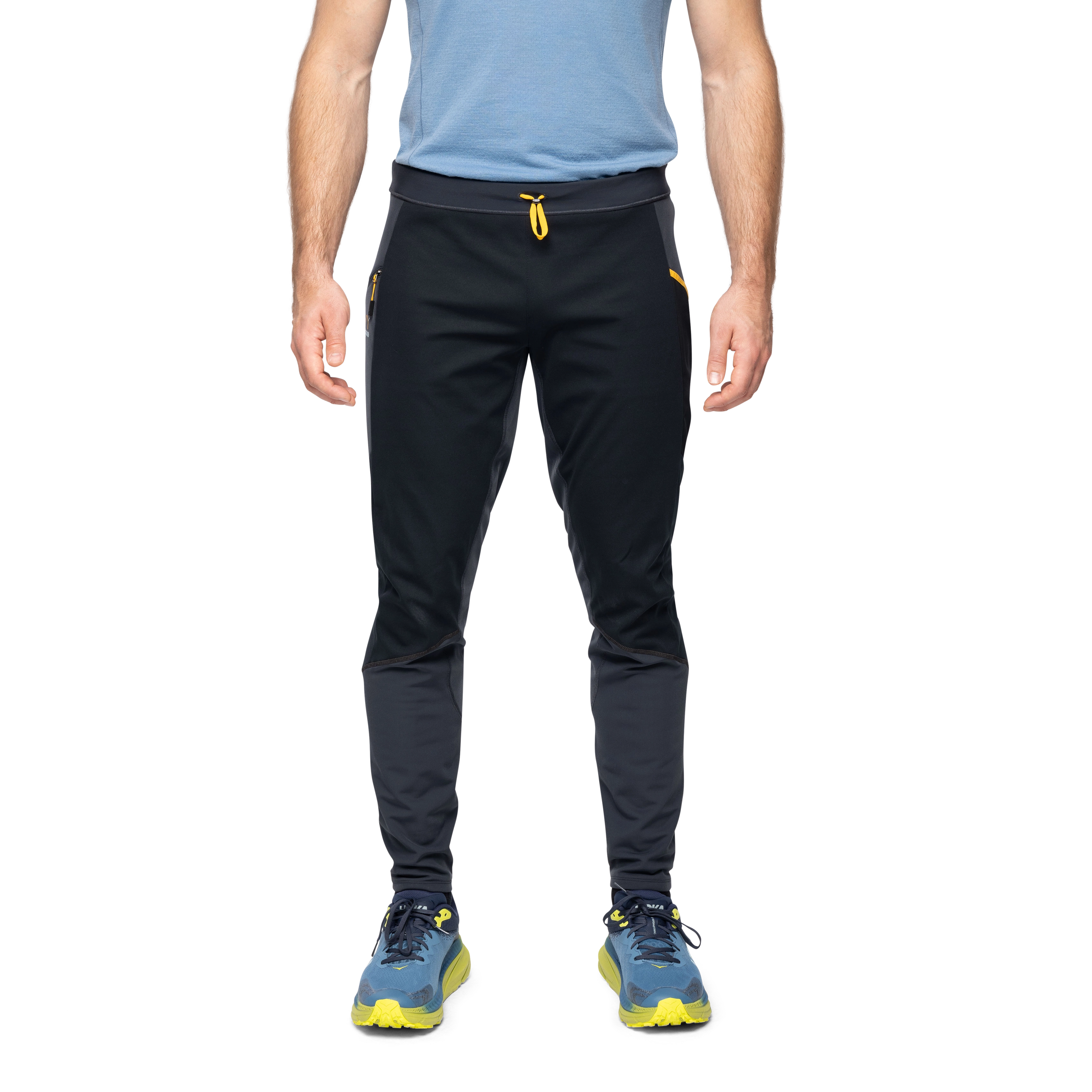 Y LightLine Fast Winter Tights Men Dark Shadow Grey / Black